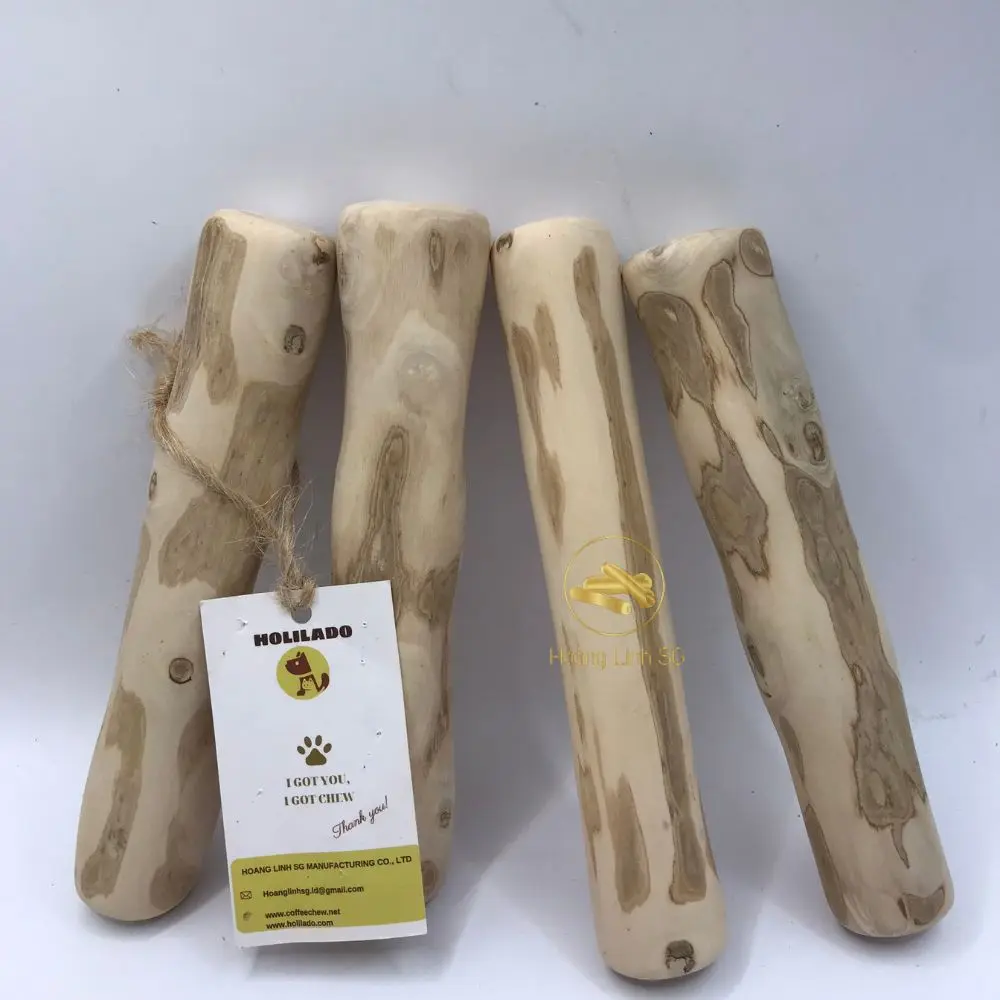 Wholesale Good price natural Coffee Wood Dog Chew the Best clean teeth for dog free sample +84 797 415 298 Sara