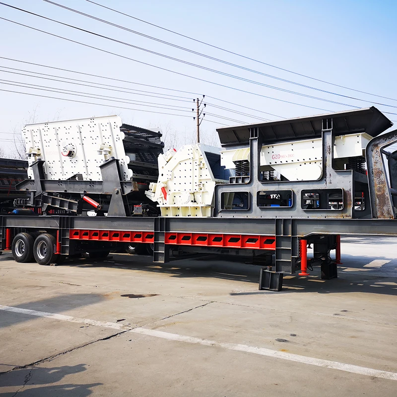 Quarry Rock Stone Portable Mobile Crushing Plant Diesel Engine Stone Crusher Machine Mobile Crusher and Screen