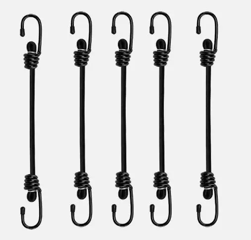 Elastic Rope Cord with Hook Camping Tent Fixation Elastic Stretch Rope Outdoor Accessories