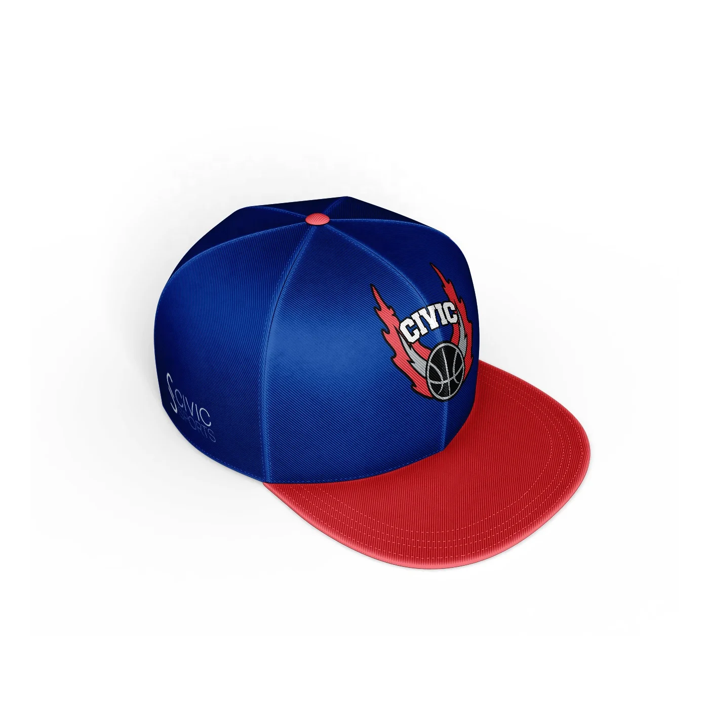 Customized fully closed big head circumference flat brim cap men women hip hop street dance fully sealed fitted snapback cap