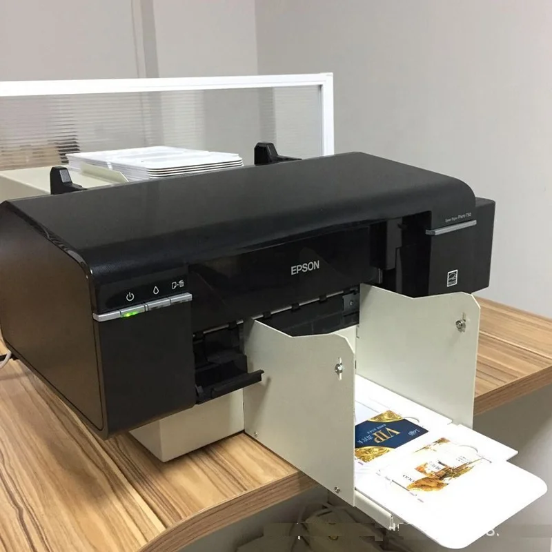 Automatic Cheap Price Plastic PVC ID Card Printer Machine with max 50 trays