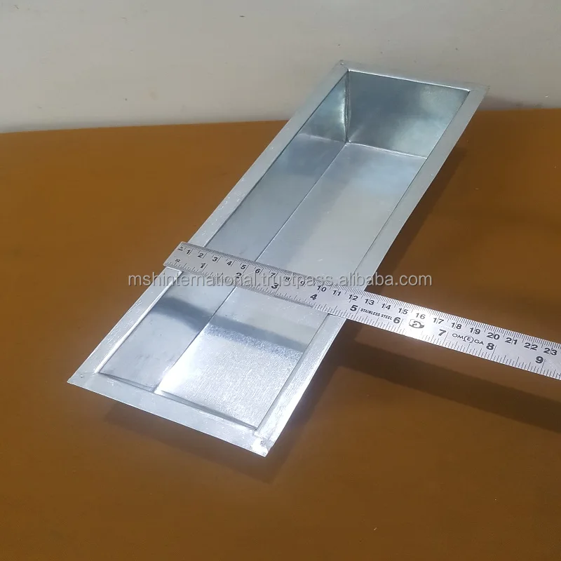  Металлические оцинкованные длинные цветочные горшки Лидер продаж домашние декоративные