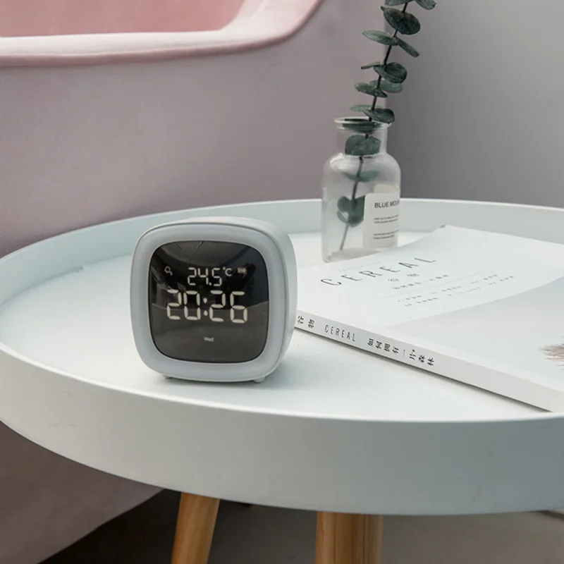 T504 Electronic Cartoon Baby Night Cute Child For Kids Room Desk Wake Up Light Led Digital Alarm Clock