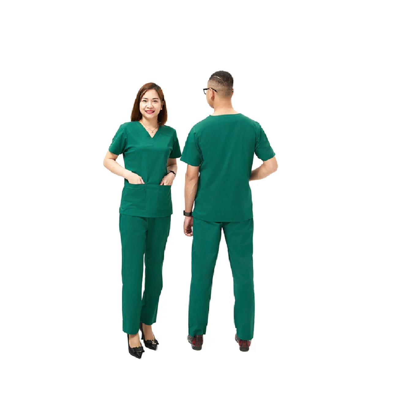 Cotton PE Spandex srubs medical scrubs uniform nurse - Set for both Men and Women - MOQ 500pcs