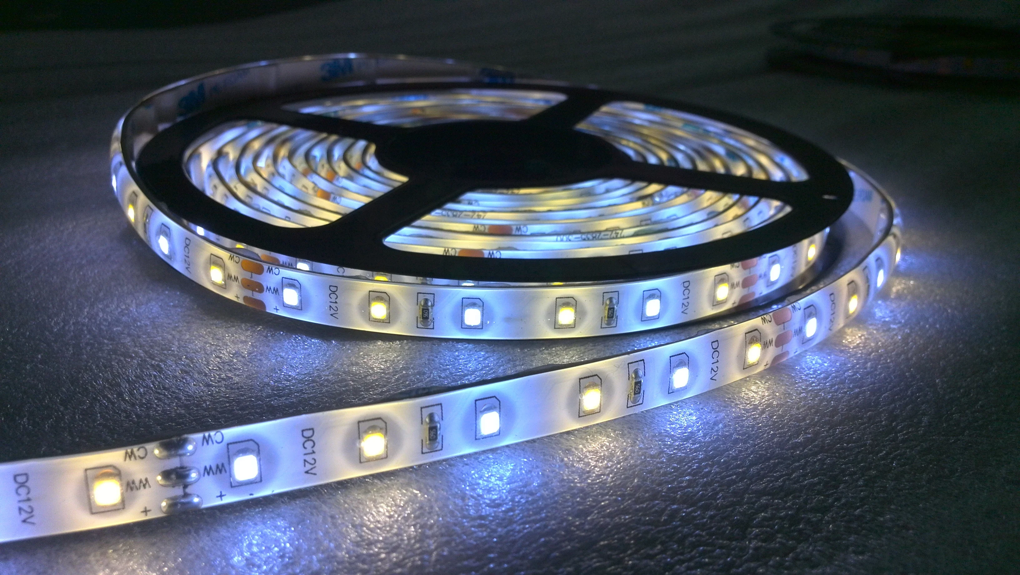 High CRI 97 SMD 2835 tunable white led strip 1800K to 6500K CCT Adjustable LED Strip Light