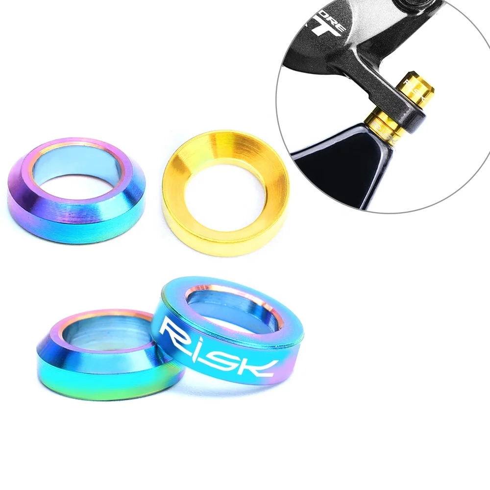 RISK M6*5.2 convex/concave gasket Disc brake caliper gasket brake caliper washer bowl type gasket stainless screw C18-14~16