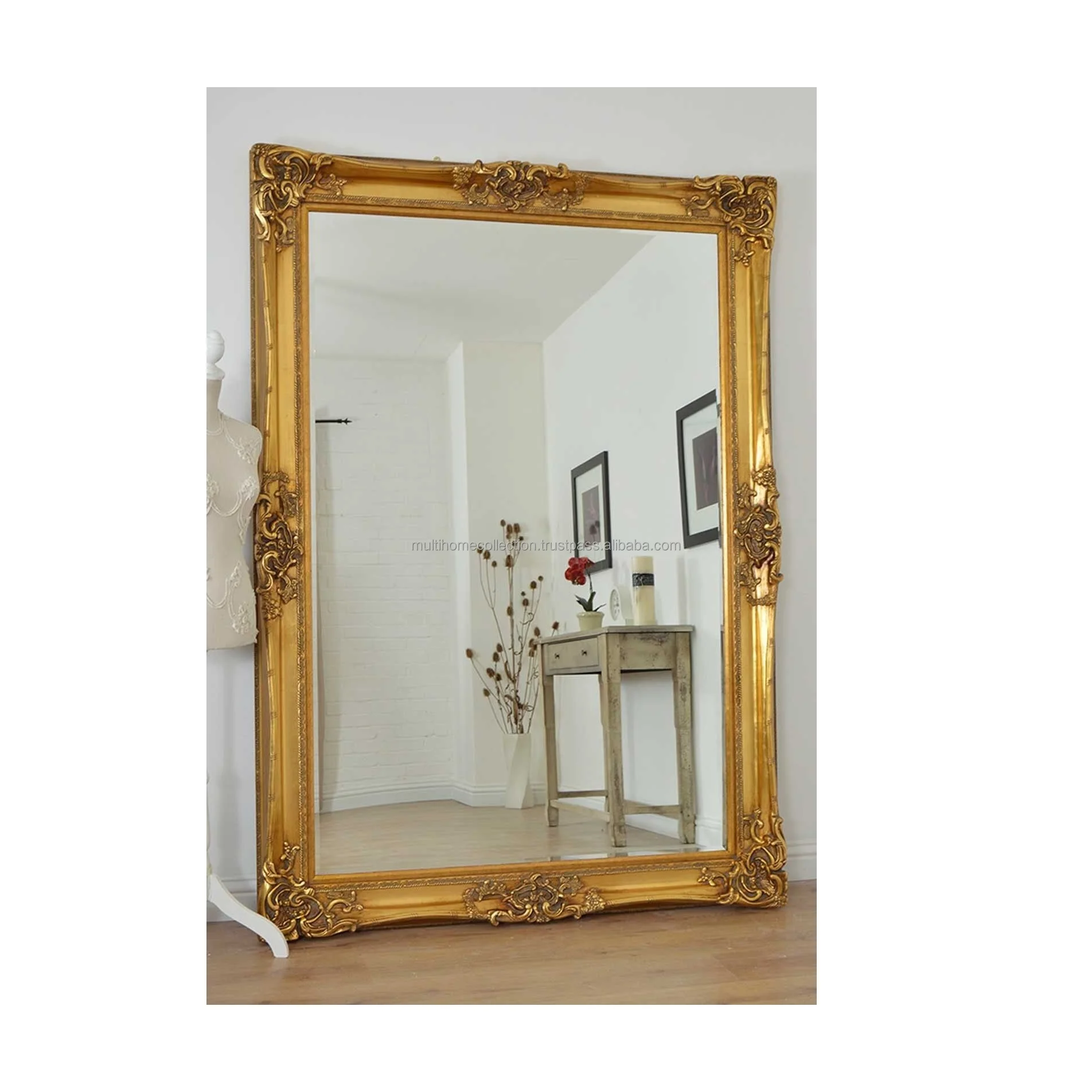 Wholesale Prices Selling Iron Wall Mirror Gold Plated Popular home Decoration Wall Vanity Mirror Bathroom Basin Mirror