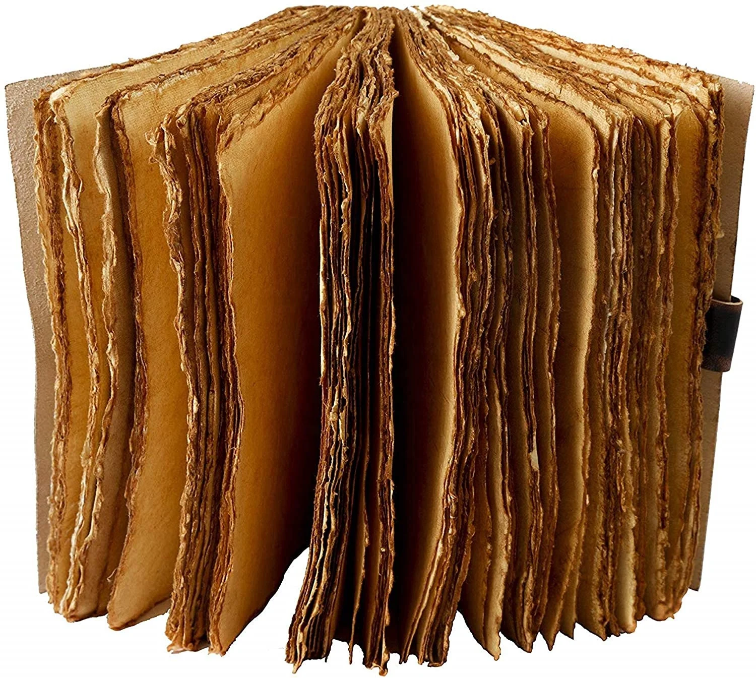 Vintage Hocus Pocus Book of Spells Genuine Leather Journal with vintage deckle edge hand made paper for Gifts sketch book