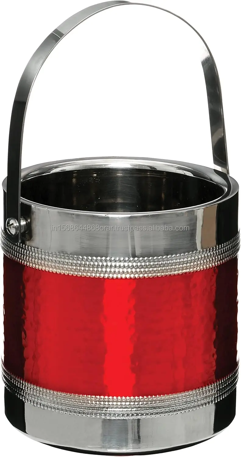 Champagne bottle Double wall ice bucket Stainless steel in enamel & Shiny polish for party occasions & cocktail parties