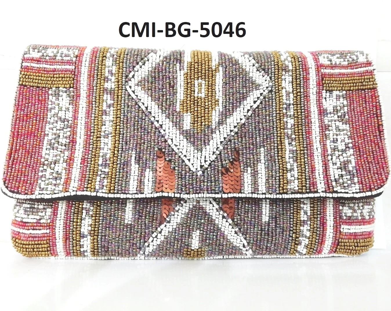 Bee Leopard Clutch Purse / Snap Closure / Mini or Regular / Chain Shoulder Strap / Seed Beads / Gifts for Her / Unique / Queen B