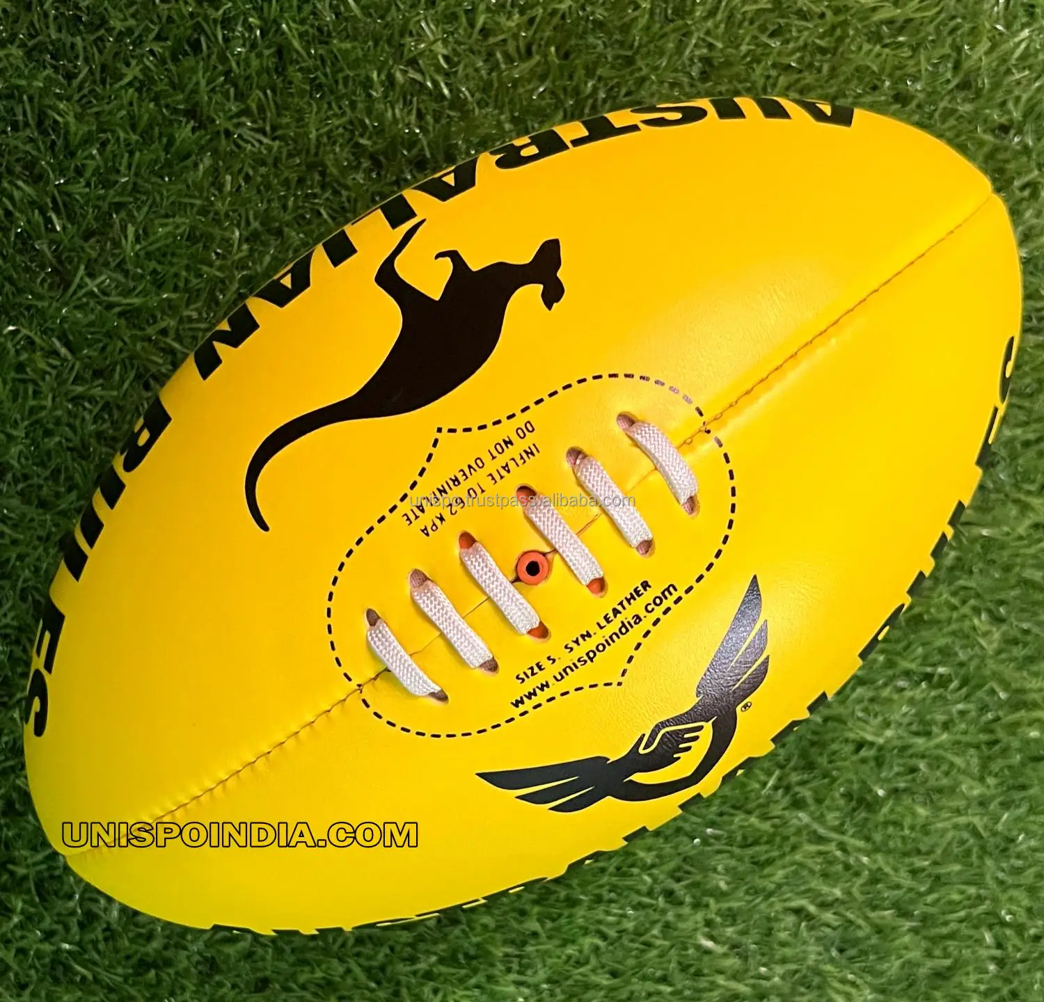 Full size Footy AFL football, promotional football made of soft foam pvc with rubber lining