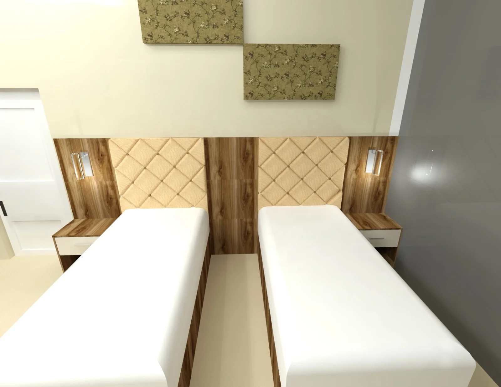 Damla resort bedding set customized sizes MDF wood saving place 5 stars hotels factory prices Turkish home furniture