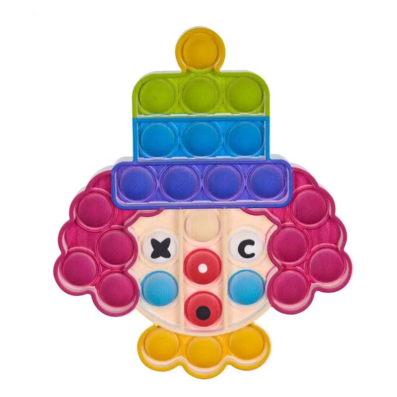 OPP bag package toy kids squeeze silicone stacking toys set blocks bubble sensory anti stress toys