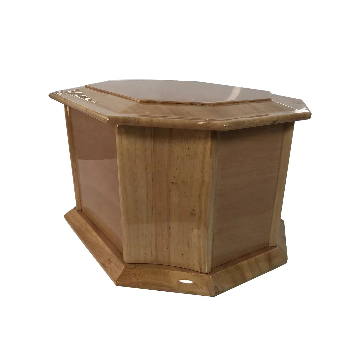 High Glossy Customized Pet Adult Wooden Cinerary Casket Urn