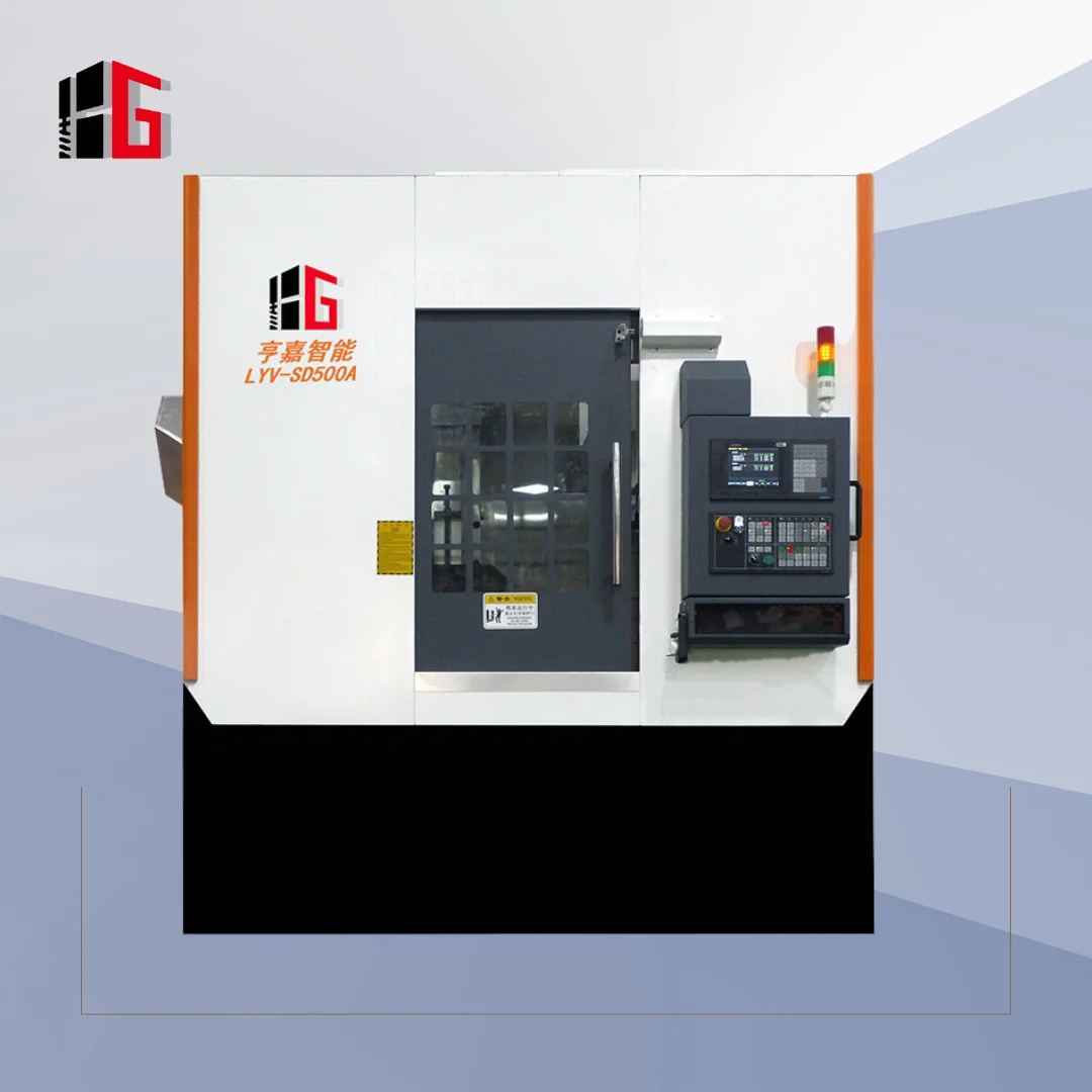 Hengga LYV-SD500 High performance cnc lathe machine automatic single spindle vertical lathe car brake disc lathe machine