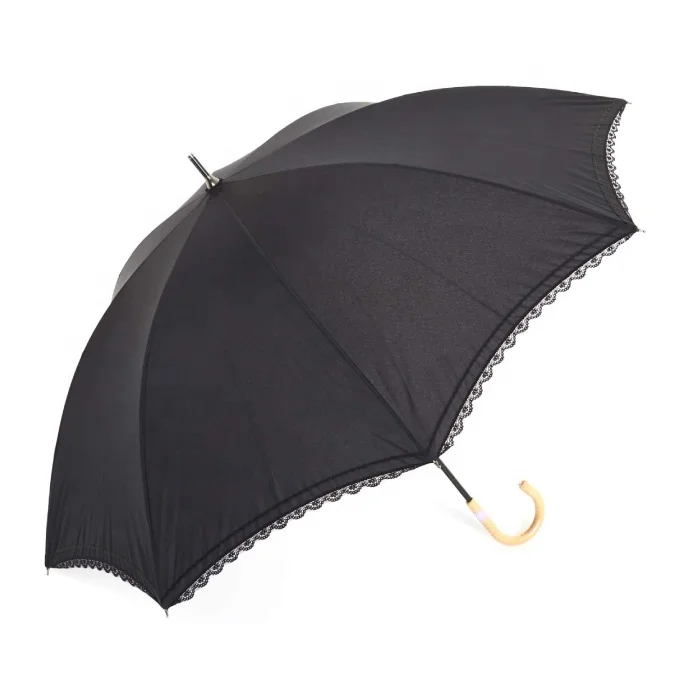 UV-Cut Plain Lace Manual Umbrella for both rain and shine 50cm 250g | made to order