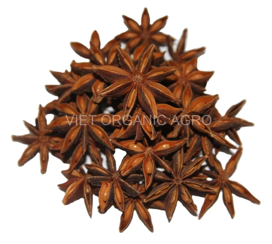 Premium Quality Dried Star Anise - Certified 100% Organic - Spices & Herbs Products Standard Star Anise