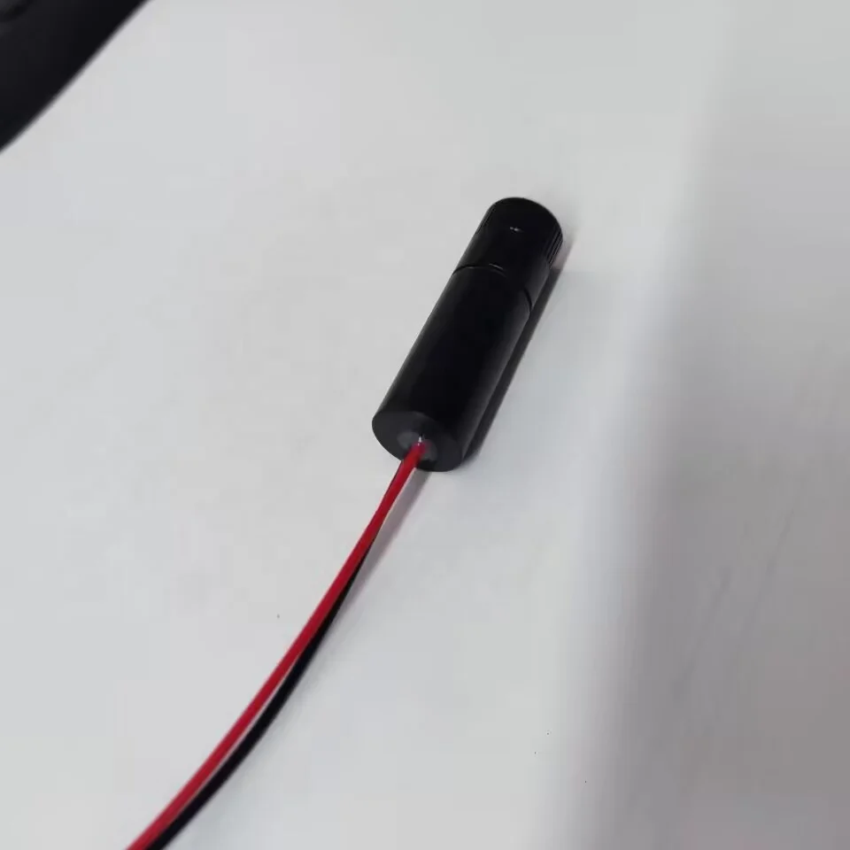 12x40mm high power RED laser cross hair Line laser diode module fan angle 50 degree  635nm 10mw focus beam adjustable