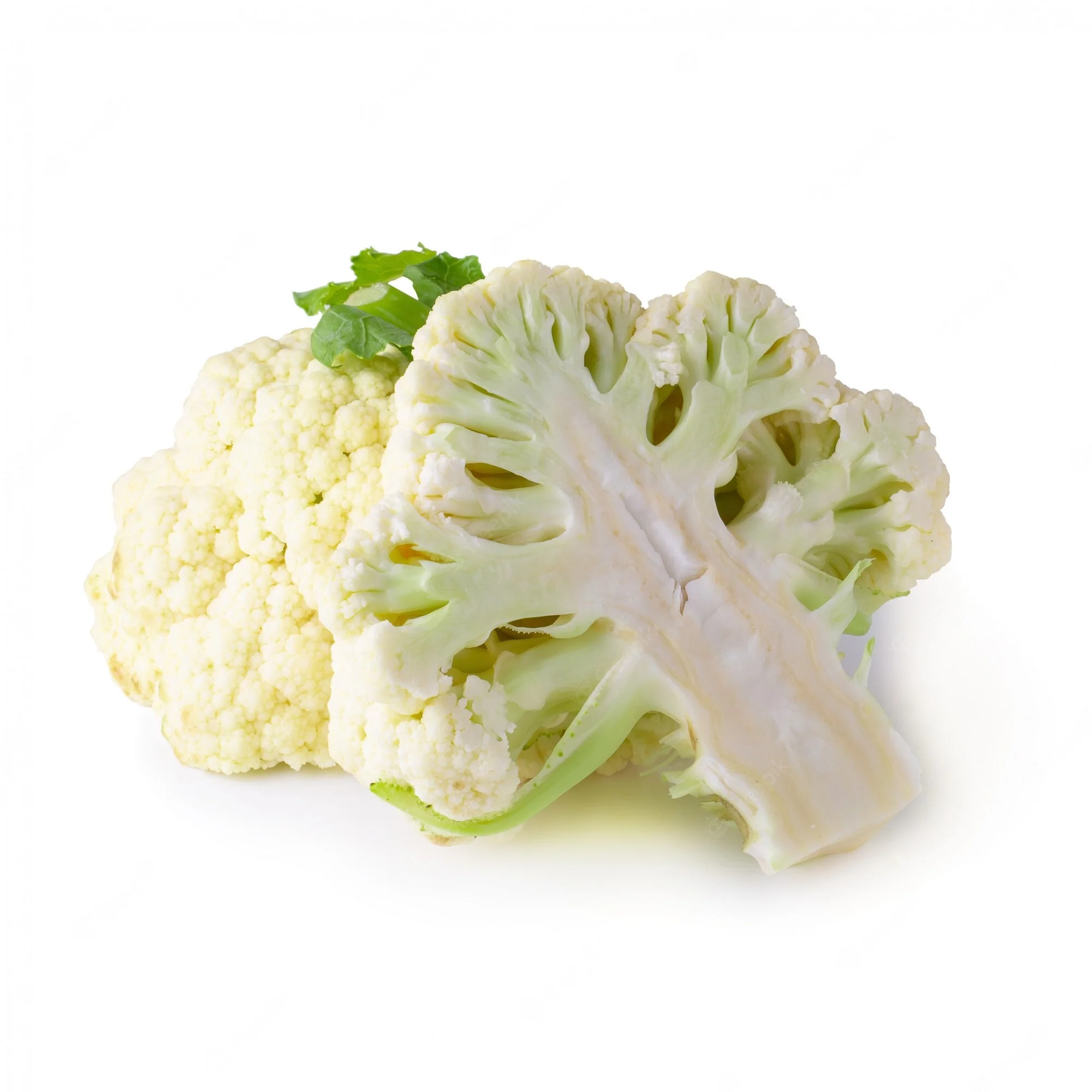 Fresh vegetable cauliflower and frozen cauliflower fresh cauliflower