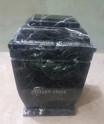 ONYX, MARBLE STONE BLACK WHITE EUROPEAN DESIGN CREMATION URNS, ASH URNS, FUNERAL URNS