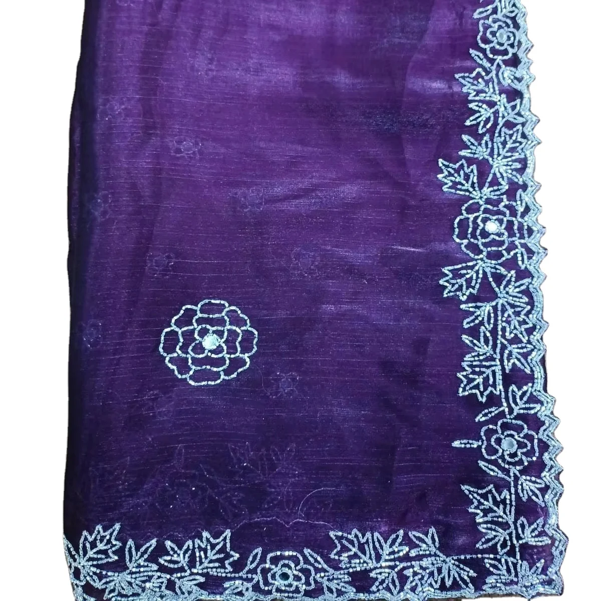 Женская блузка из чистого шелка из органзы с нитками, блестками, в индийском стиле, для свадеб и вечеринок