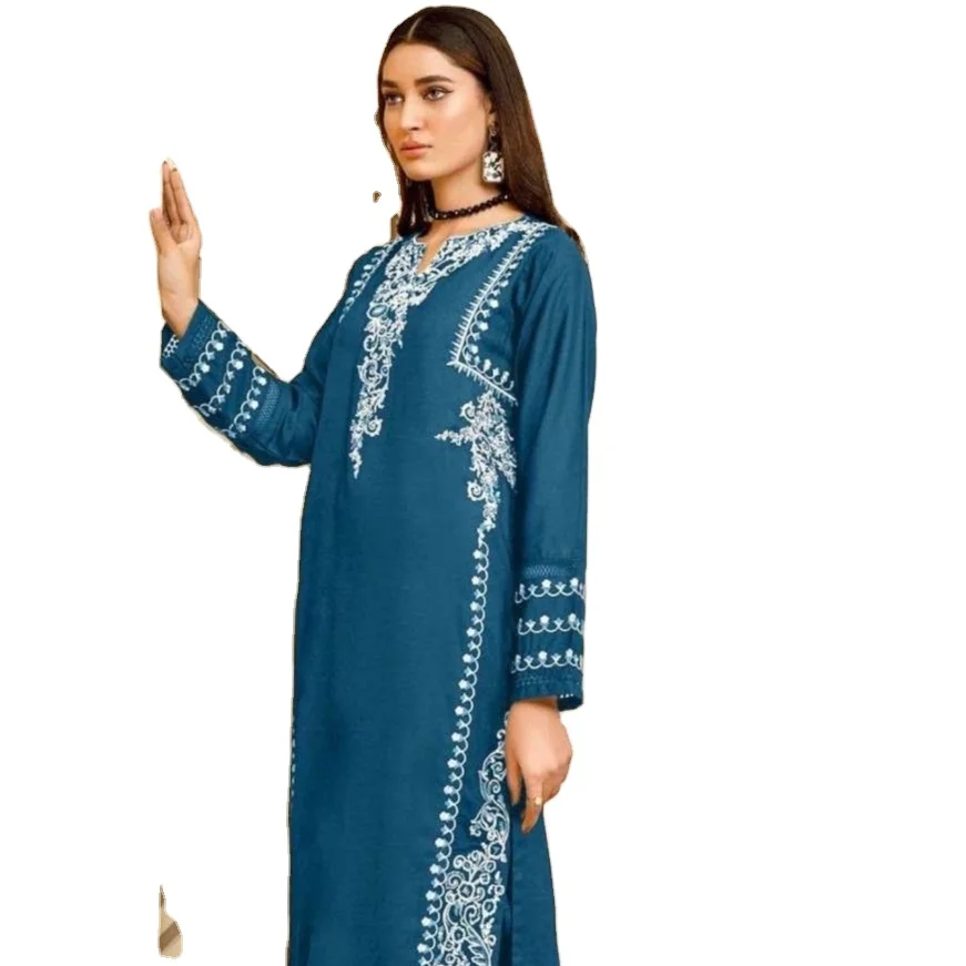 New Pakistani Heavy Georgette With Kurtis with Viscose Silk Pent and Georgette  Embroidery Dupatta for online sale