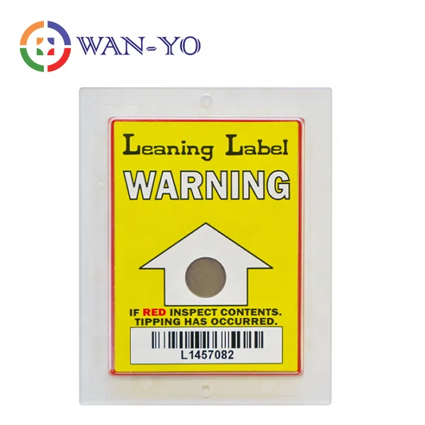 WAN-YO Leaning Label : Tilt Tip Tell Indicator Sensor Sticker For Tilt Monitor