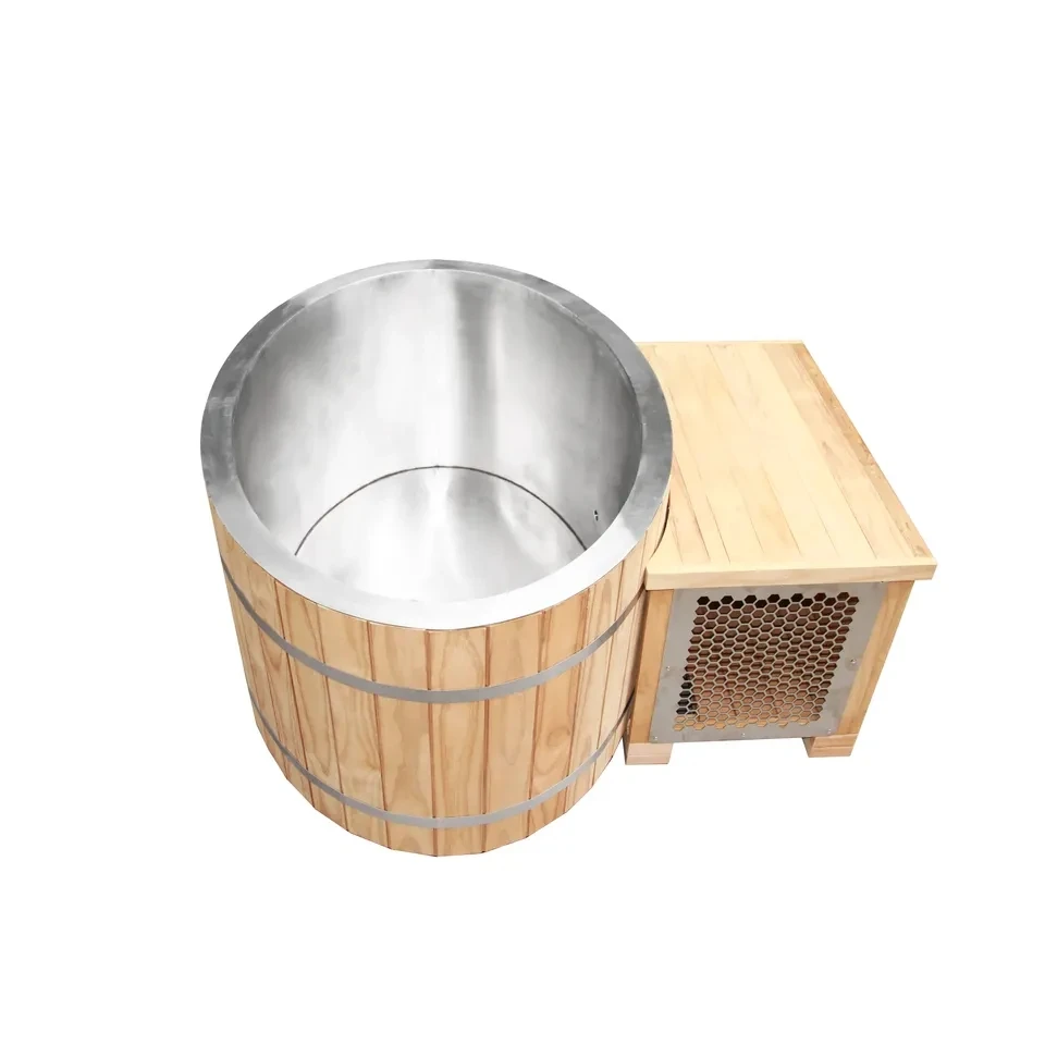 Wood Cold Plunge Kit Ice Bath Tub And Hot Tub Customize
