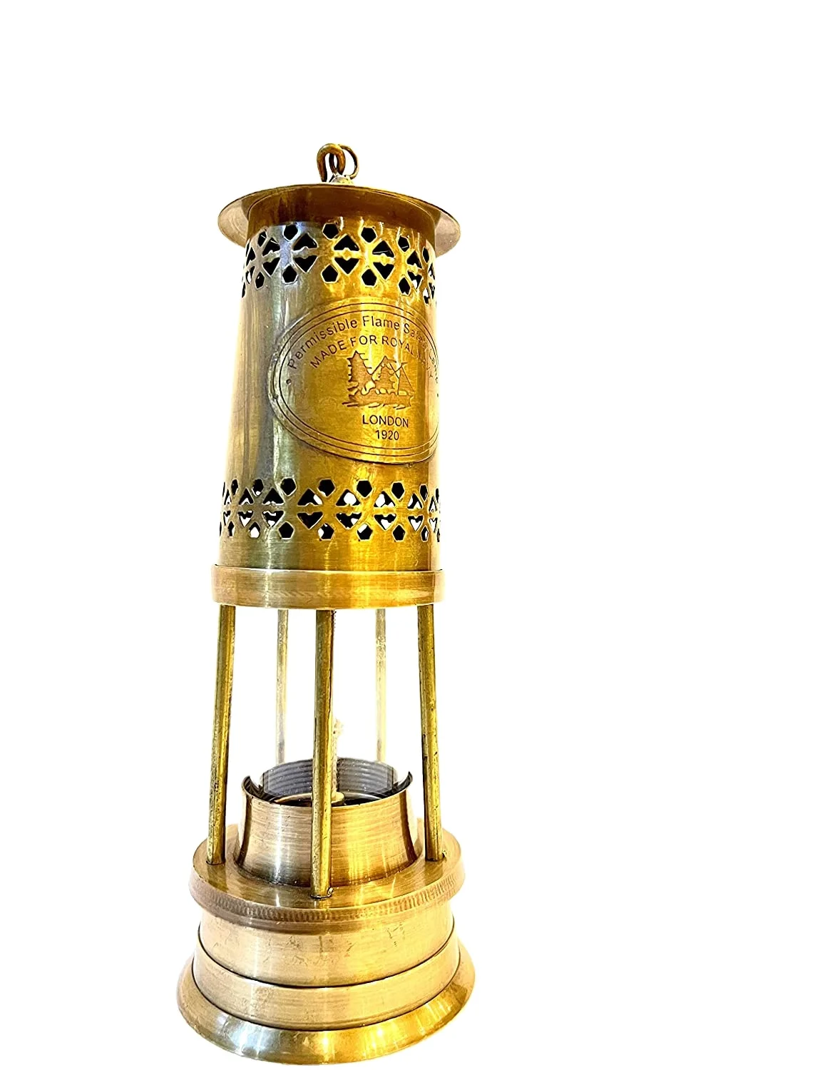 Premium Quality Handmade Brass Antique Miner Ship Lantern Lamp Vintage Oil Hanging Nautical Decor By Metal Overseas
