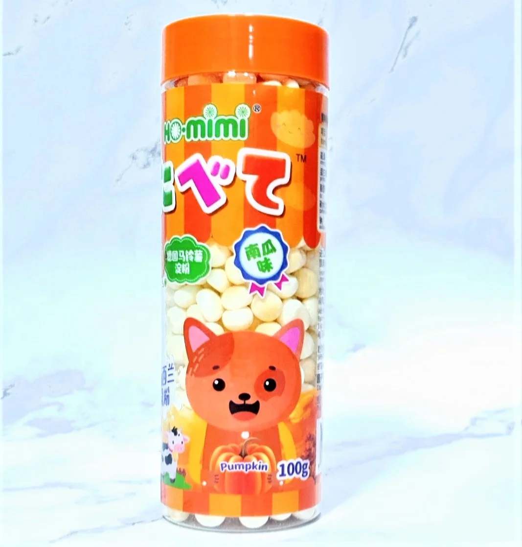 Pumpkin Healthy Snacks Small Mini Bun @ Tube Bottle 100gram OEM KIDS HEALTHY SNACKS
