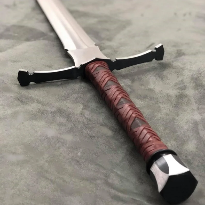 
Custom HANDMADE DAMASCUS STEEL BLADE Viking SWORD with Custom HANDLE 