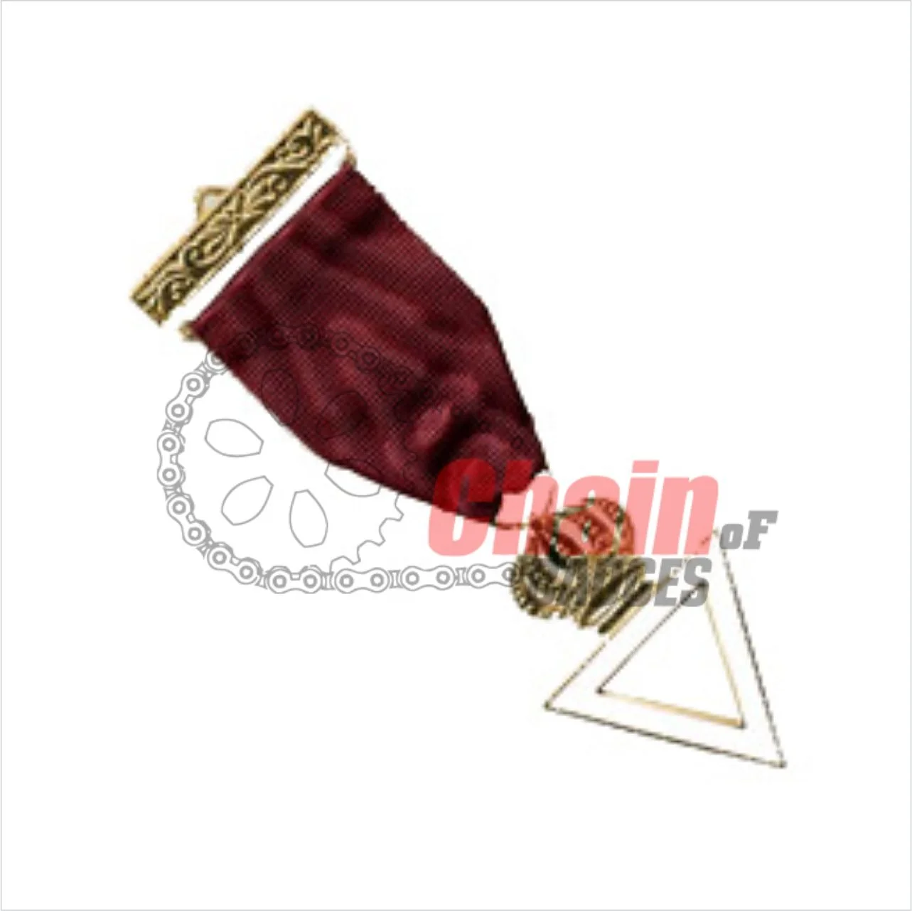 Высококачественные драгоценные камни freemason masonic regalia медаль груди полностью изготовленный на заказ логотип и лента по запросу заказчика