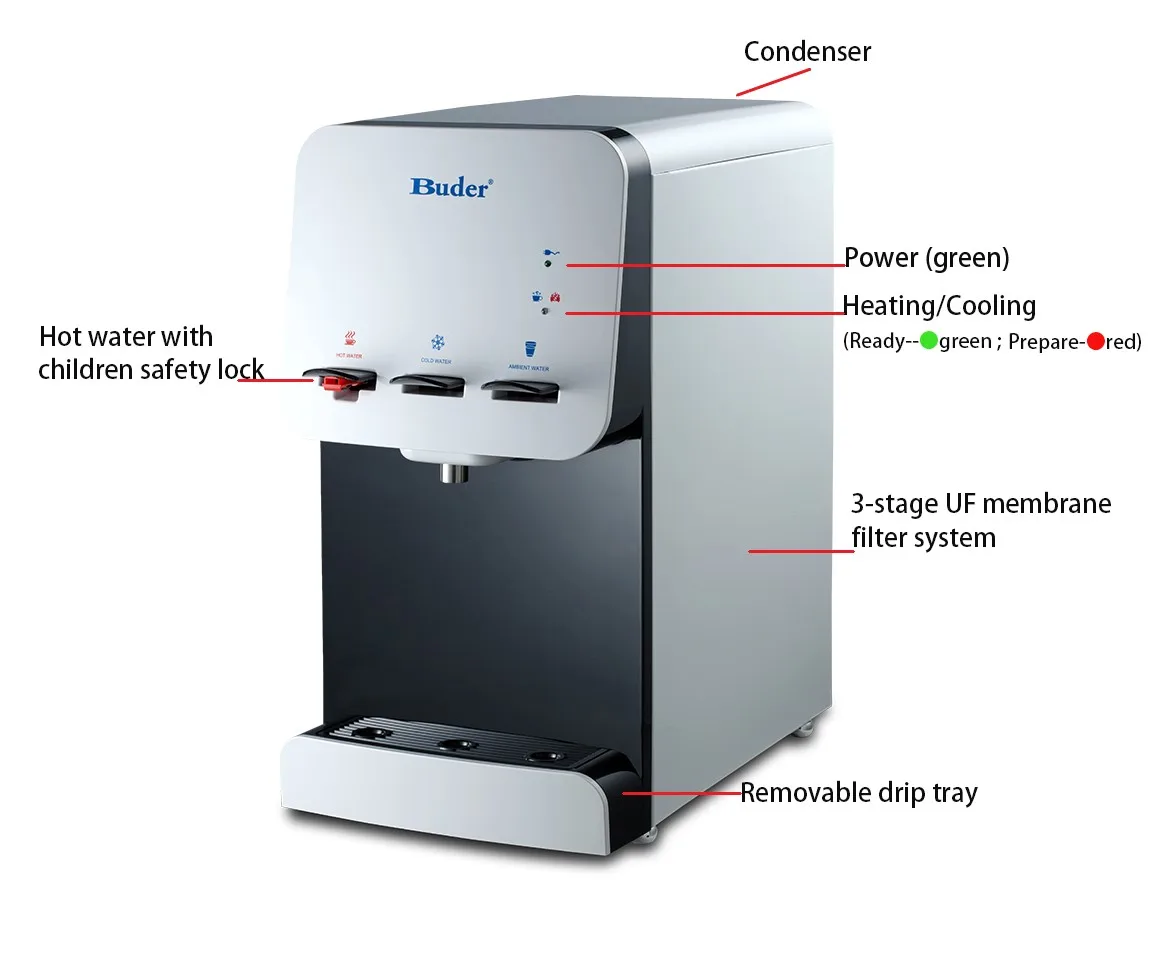 [ Taiwan Buder ] Elegant classic hot and ambient water dispenser water purifier dispenser