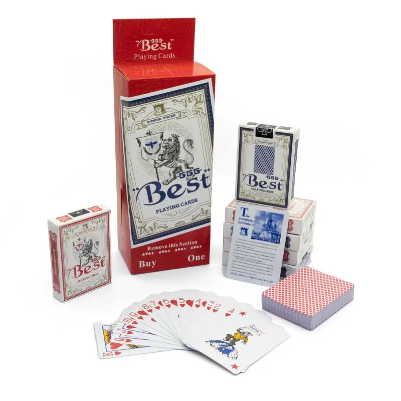 Casino Professional Smooth Card Surface Poker Cards High Quality Custom Playing Poker Cards