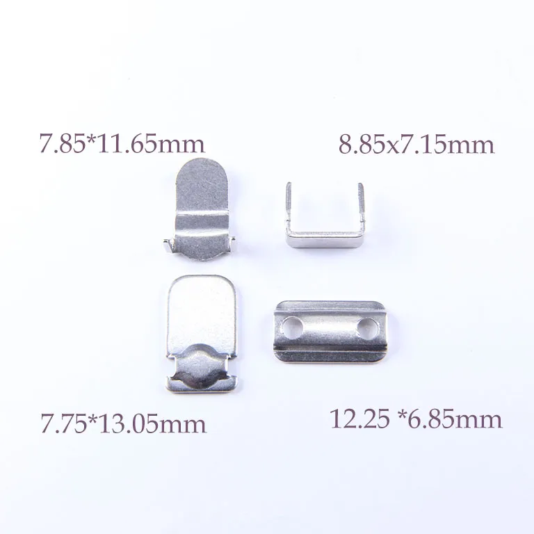 Brass small size durable 4 parts trouser hook