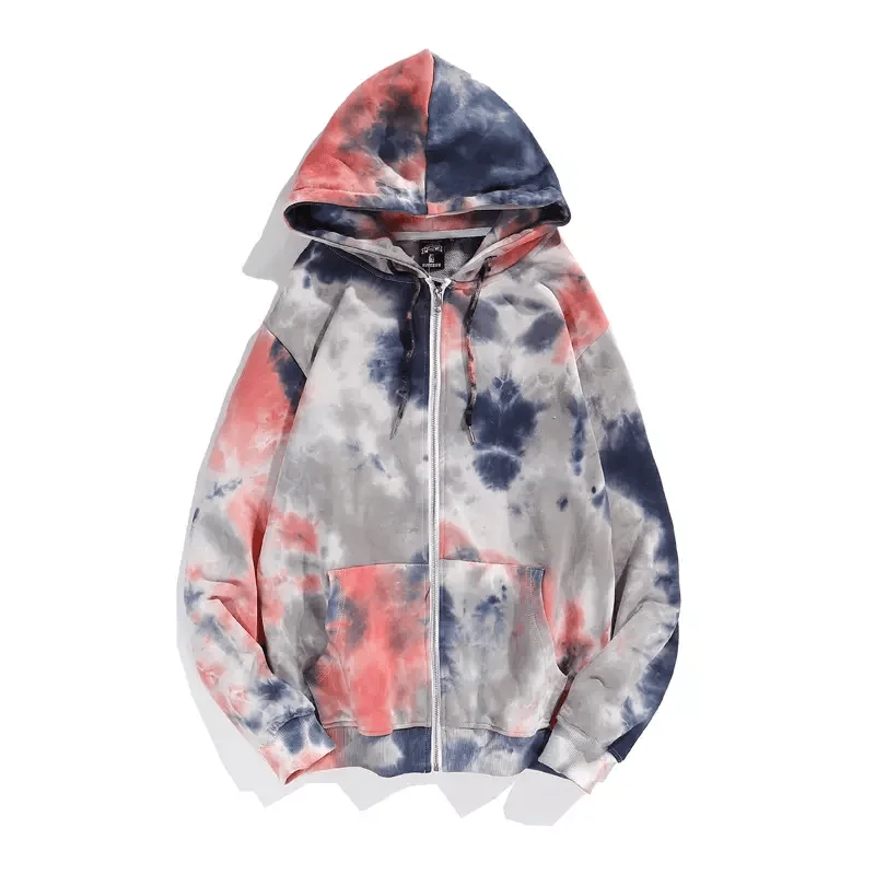 Wholesale Tie Dye Cotton Hooded 100%cotton hoodie custom logo Hoodie Sports Long Sleeve Crew Neck Tie Dye Women Hoodie in india