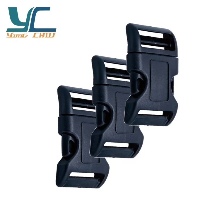 20mm POM black plastic quick release buckle