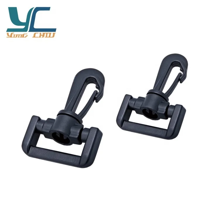 Пластиковые черные поворотные крючки кошельки застежки