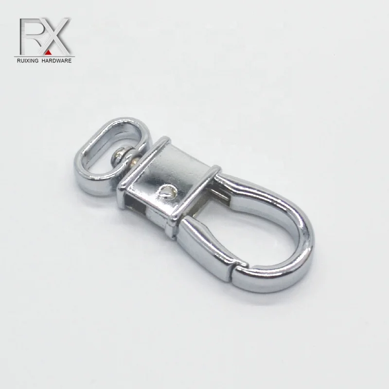 Custom Bag Hardware Zinc Alloy Lobster clasp Snap Hook carabiner key chain swivel spring buckle for bag
