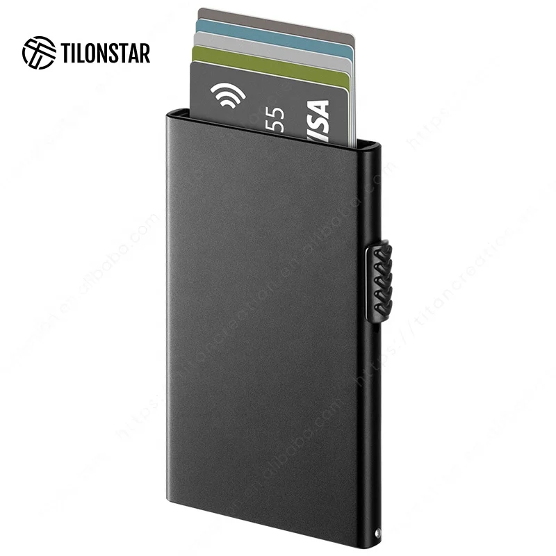 Алюминиевый Чехол для карт TILONSTAR TVC300 RFID, визитница для кредитных карт