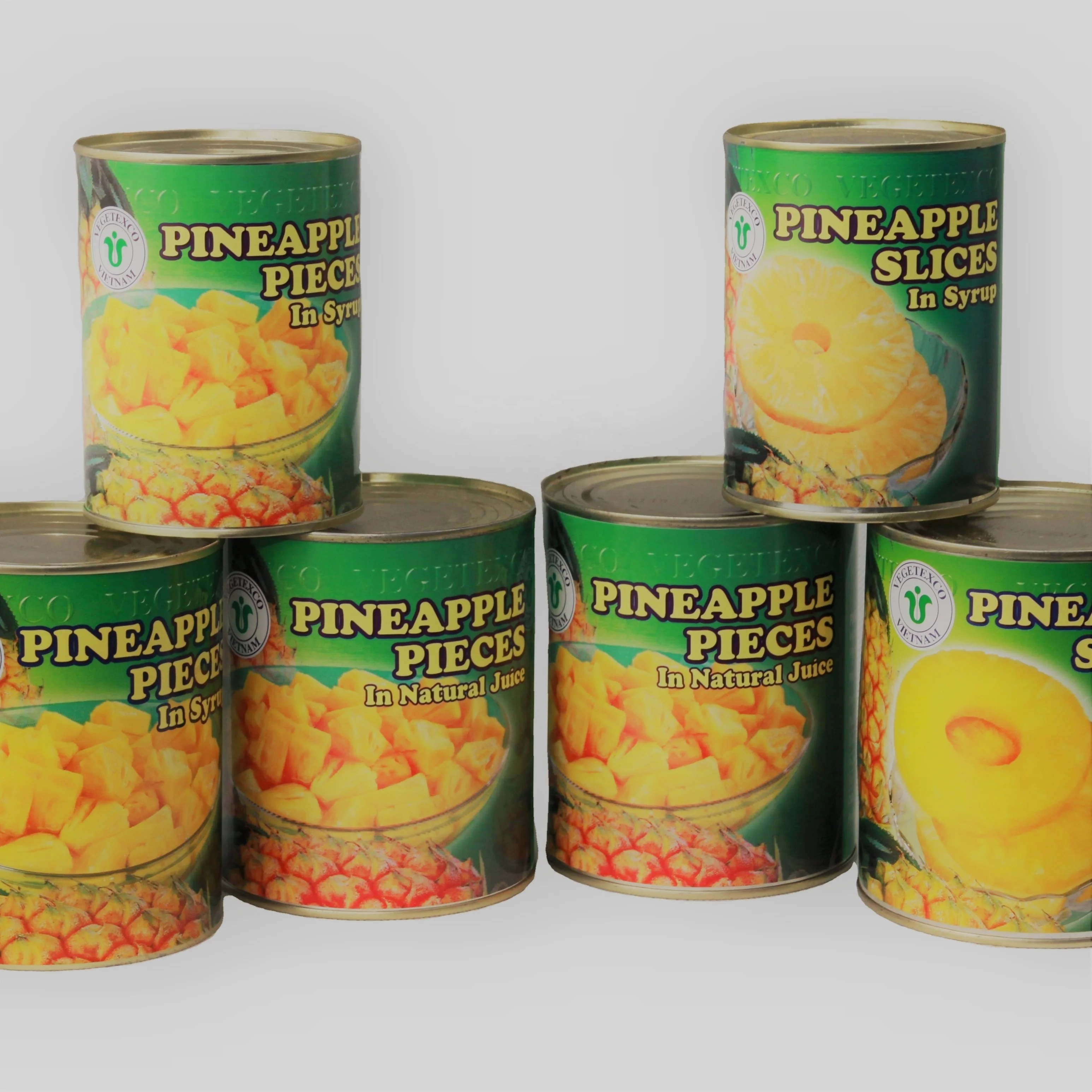 
 Лучшие ломтики ананаса в сиропе из Вьетнама-консервированный ананас 565gr-820gr-3000gr  