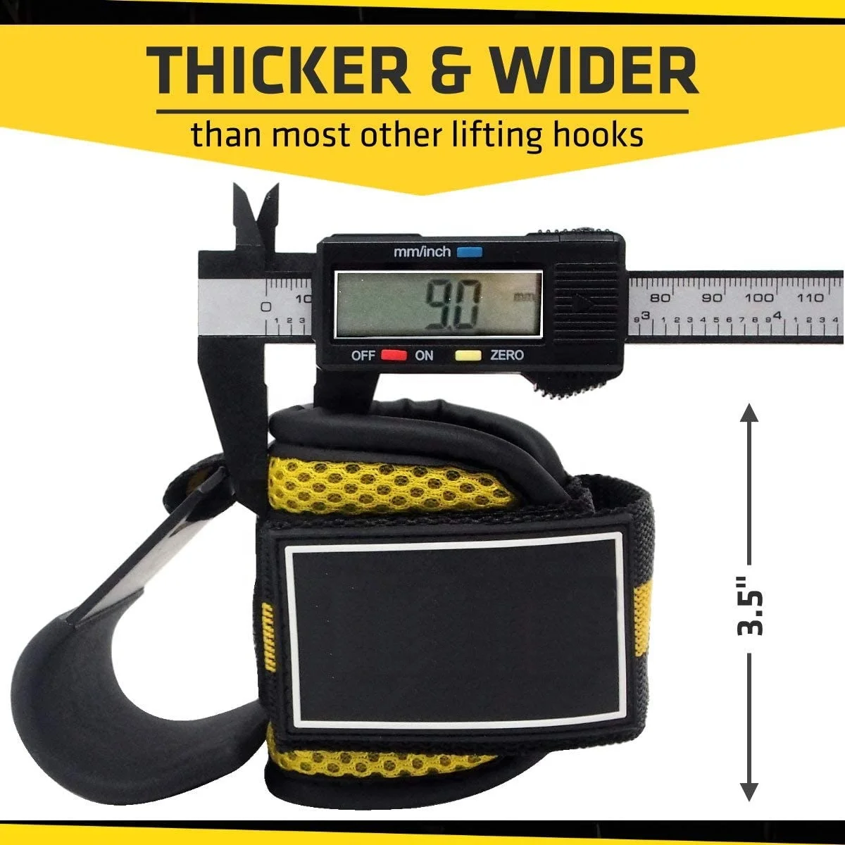 Custom Weight Lifting Pull Ups Rod Hooks Wrist Wrap Training Fitness Straps Gym Support Power Lifting Hook Grips Neoprene Pad