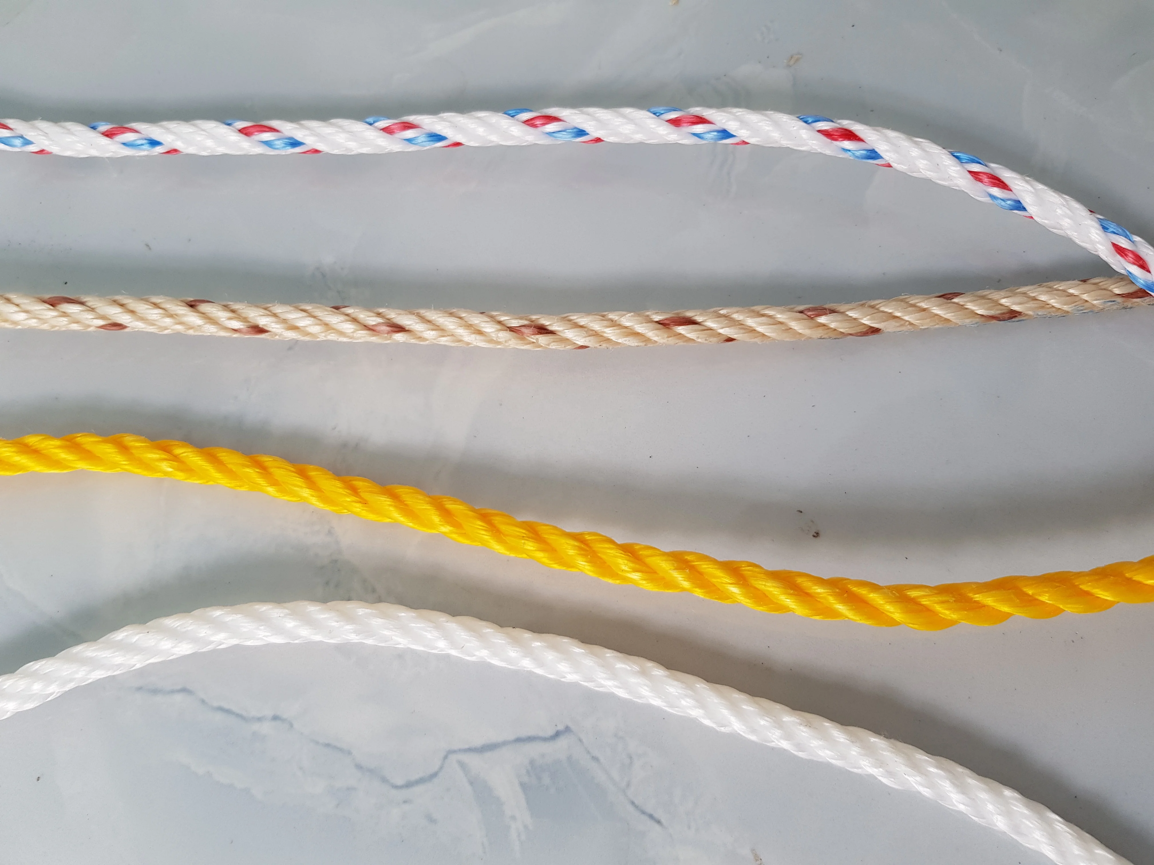 Wholesale PP Twisted Rope 6mm 4 Strands, Polypropylene rope 8mm Made in Vietnam, 10mm Rope pp UV Protected