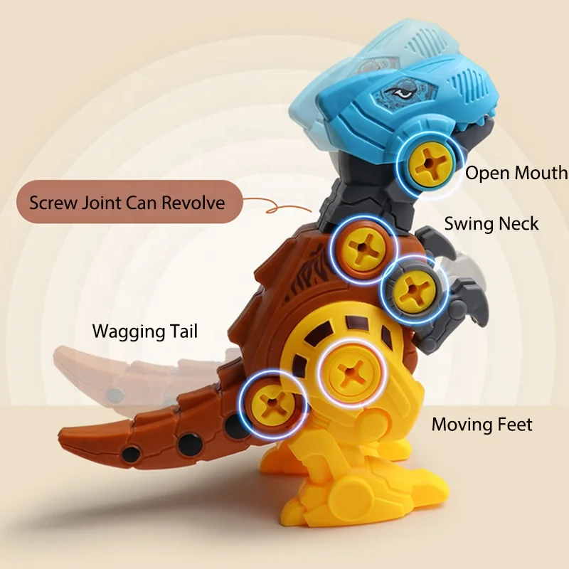 Конструктор-каркас обучающий конструктор-динозавр разборка яиц развивающая игрушка-динозавр