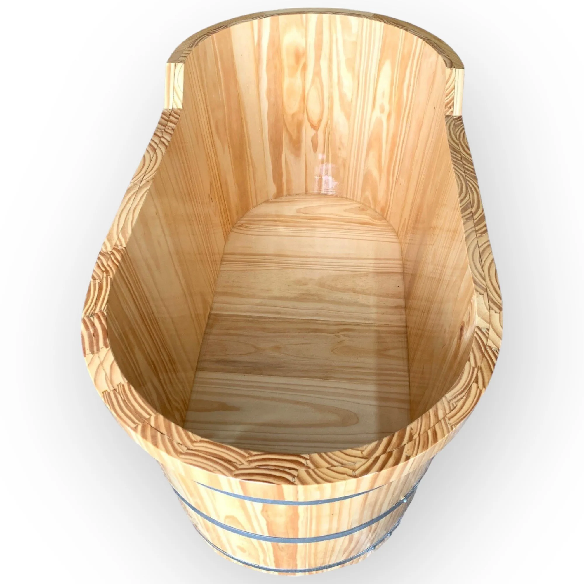 Hot sale High Quality Custom Made Round Wooden Frame Bathtub/ Natrual Wooden Barrel Bath Tub For Spa Villa From Vietnam
