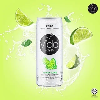 Zero Calories Halal Certified Carbonated Drink ZERO Sugar Quench Thirsty Sparkling Minty Lime Soda Vitamin C Beverages