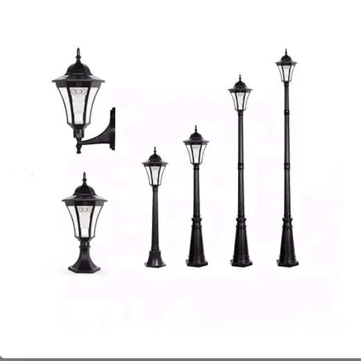 6 7 8 9 meter solar street lamp pole with one two arm solar lights outdoor street lighting pole