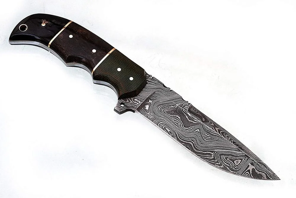 Custom Handmade Damascus Steel Hunting Knife