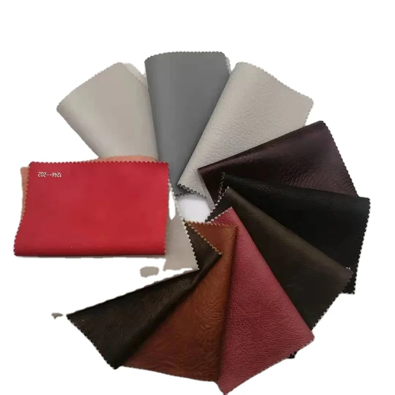 Cheap Wholesale 0.8MM  Vinyl Printed PVC Faux Synthetic Leather Fabric Roll/Sheet Material