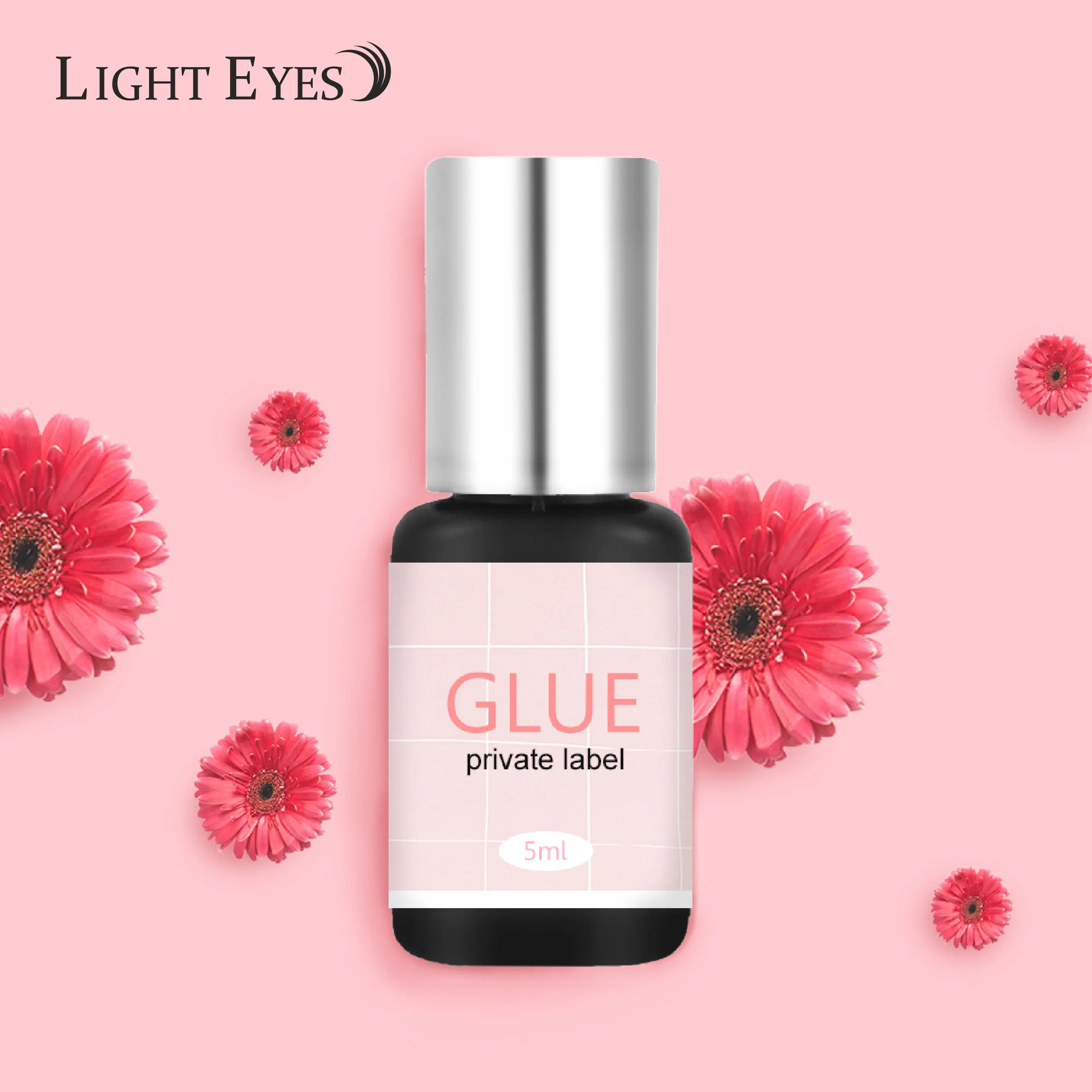 LIGHTEYES Low MOQ Professional Lash Glue Black Clear Eyelash Glue